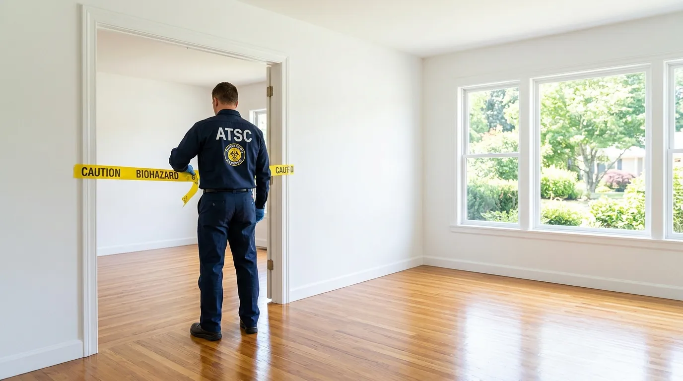 Certified biohazard cleanup crew performing Decomposition Cleanup in Bryn Mawr